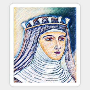 Hildegard of Bingen Portrait | Hildegard of Bingen Artwork 12 Sticker